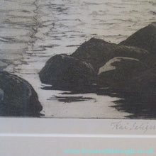 Load image into Gallery viewer, Kai Seligmann Colour Etching The Little Mermaid Langelinie
