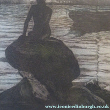 Load image into Gallery viewer, Kai Seligmann Colour Etching The Little Mermaid Langelinie
