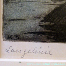 Load image into Gallery viewer, Kai Seligmann Colour Etching The Little Mermaid Langelinie
