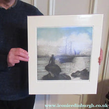 Load image into Gallery viewer, Kai Seligmann Colour Etching The Little Mermaid Langelinie
