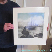 Load image into Gallery viewer, Kai Seligmann Colour Etching The Little Mermaid Langelinie
