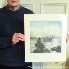 Load image into Gallery viewer, Kai Seligmann Colour Etching The Little Mermaid Langelinie

