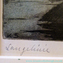 Load image into Gallery viewer, Kai Seligmann Colour Etching The Little Mermaid Langelinie

