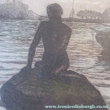 Load image into Gallery viewer, Kai Seligmann Colour Etching The Little Mermaid Langelinie
