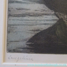 Load image into Gallery viewer, Kai Seligmann Colour Etching The Little Mermaid Langelinie
