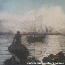 Load image into Gallery viewer, Kai Seligmann Colour Etching The Little Mermaid Langelinie
