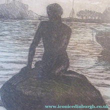 Load image into Gallery viewer, Kai Seligmann Colour Etching The Little Mermaid Langelinie
