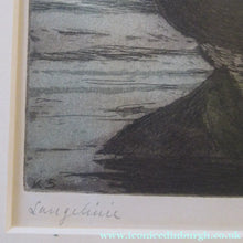 Load image into Gallery viewer, Kai Seligmann Colour Etching The Little Mermaid Langelinie
