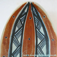 Load image into Gallery viewer, Vintage Danish Pottery Shallow Dish by Michael Andersen. Attributed to Marianne Starck (Tribal Design)
