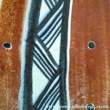 Load image into Gallery viewer, Vintage Danish Pottery Shallow Dish by Michael Andersen. Attributed to Marianne Starck (Tribal Design)
