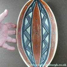Load image into Gallery viewer, Vintage Danish Pottery Shallow Dish by Michael Andersen. Attributed to Marianne Starck (Tribal Design)
