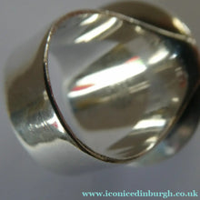 Load image into Gallery viewer, 1950s / 1960s Danish Silver and Green Agate Ring by Niels Erik From. Size M
