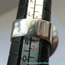 Load image into Gallery viewer, 1950s / 1960s Danish Silver and Green Agate Ring by Niels Erik From. Size M

