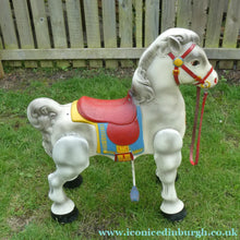 Load image into Gallery viewer, Vintage Early 1950s Painted Steel MOBO Child's Toy Horse. Good Condition
