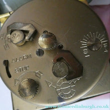 Load image into Gallery viewer, Vintage Early 1960s GREEN Leather German EUROPA Travelling Alarm Clock
