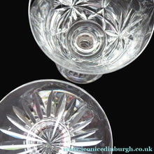 Load image into Gallery viewer, Vintage EDINBURGH CRYSTAL 1950s Claret Glass with stylish Lochiel Pattern. Etched mark to base - VINTAGE CRYSTAL GLASSES
