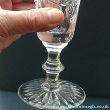 Load image into Gallery viewer, Vintage Edinburgh Crystal CHAMPAGNE FLUTES. STAR OF EDINBURGH Pattern. Set of Six; 6 1/4 inches
