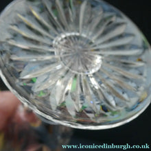 Load image into Gallery viewer, Vintage Edinburgh Crystal CHAMPAGNE FLUTES. STAR OF EDINBURGH Pattern. Set of Six; 6 1/4 inches
