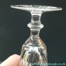 Load image into Gallery viewer, Vintage Edinburgh Crystal CHAMPAGNE FLUTES. STAR OF EDINBURGH Pattern. Set of Six; 6 1/4 inches
