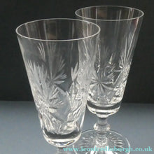 Load image into Gallery viewer, Edinburgh Crystal CHAMPAGNE FLUTES. STAR OF EDINBURGH Pattern. Set of Six: 6 1/4 inches
