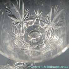 Load image into Gallery viewer, Edinburgh Crystal CHAMPAGNE FLUTES. STAR OF EDINBURGH Pattern. Set of Six: 6 1/4 inches
