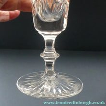 Load image into Gallery viewer, Edinburgh Crystal CHAMPAGNE FLUTES. STAR OF EDINBURGH Pattern. Set of Six: 6 1/4 inches
