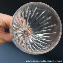 Load image into Gallery viewer, FOUR GLASSES: Vintage Edinburgh Crystal Glasses. SYMPHONY PATTERN. Two: 7 1/8 inches and the other ones: 6 1/4 inches (CODE G)
