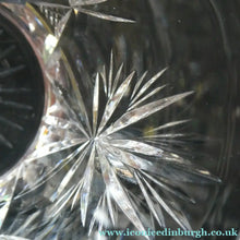 Load image into Gallery viewer, Vintage Edinburgh Crystal Small WHISKY Tumblers. STAR OF EDINBURGH Pattern. Set of Six; 3 inches
