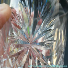 Load image into Gallery viewer, Vintage Edinburgh Crystal Small WHISKY Tumblers. STAR OF EDINBURGH Pattern. Set of Six; 3 inches
