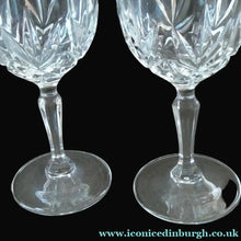 Load image into Gallery viewer, Vintage Edinburgh Crystal Tall White Wine Glasses. Set of Six. 5 3/4 inches
