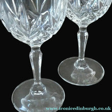 Load image into Gallery viewer, Vintage Edinburgh Crystal Tall White Wine Glasses. Set of Six. 5 3/4 inches

