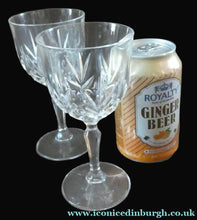 Load image into Gallery viewer, Vintage Edinburgh Crystal Tall White Wine Glasses. Set of Six. 5 3/4 inches
