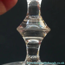 Load image into Gallery viewer, Vintage Edinburgh Crystal White Wine Glasses. STAR OF EDINBURGH Pattern. Set of Four: 6 inches 
