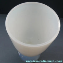 Load image into Gallery viewer, Vintage French Art Glass. SEVRES Cristalleries White &amp; Yellow Opaline  Goblet
