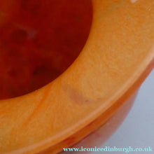 Load image into Gallery viewer, Vintage French CRISTALLERIE LA ROCHERE Tangerine and Tutti-Frutti Coloured Sections
