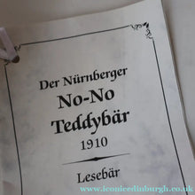 Load image into Gallery viewer, Vintage GEBRUDER BING Style / Steiff Musical Bear. Limited Edition of only 500. Musical No-No Lullaby Teddy Bear
