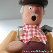 Load image into Gallery viewer, Vintage German Erzgebirge Wooden Handmade Incense Smoker by Frank Beyer: A SHOEMAKER or COBBLER

