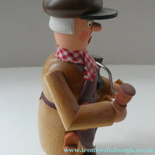 Load image into Gallery viewer, Vintage German Erzgebirge Wooden Handmade Incense Smoker by Frank Beyer: A SHOEMAKER or COBBLER
