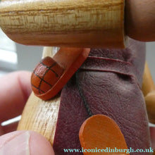 Load image into Gallery viewer, Vintage German Erzgebirge Wooden Handmade Incense Smoker by Frank Beyer: A SHOEMAKER or COBBLER
