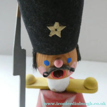 Load image into Gallery viewer, Vintage German Erzgebirge Wooden Handmade Incense Smoker: GUARDSMAN or SOLDIER
