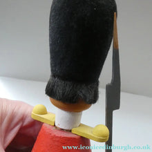 Load image into Gallery viewer, Vintage German Erzgebirge Wooden Handmade Incense Smoker: GUARDSMAN or SOLDIER
