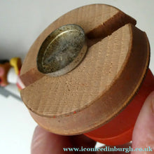Load image into Gallery viewer, Vintage German Erzgebirge Wooden Handmade Incense Smoker: GUARDSMAN or SOLDIER
