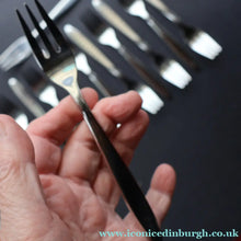 Load image into Gallery viewer, Vintage GERMAN Marke Tischfein 12 Settings Crominal Cutlery Set. Total 68 pieces in metal case
