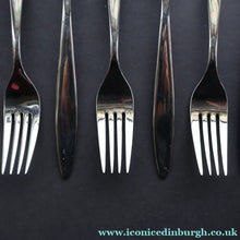 Load image into Gallery viewer, Vintage GERMAN Marke Tischfein 12 Settings Crominal Cutlery Set. Total 68 pieces in metal case
