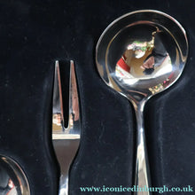 Load image into Gallery viewer, Vintage GERMAN Marke Tischfein 12 Settings Crominal Cutlery Set. Total 68 pieces in metal case
