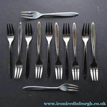 Load image into Gallery viewer, Vintage GERMAN Marke Tischfein 12 Settings Crominal Cutlery Set. Total 68 pieces in metal case
