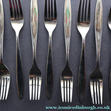 Load image into Gallery viewer, Vintage GERMAN Marke Tischfein 12 Settings Crominal Cutlery Set. Total 68 pieces in metal case
