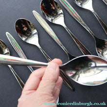 Load image into Gallery viewer, Vintage GERMAN Marke Tischfein 12 Settings Crominal Cutlery Set. Total 68 pieces in metal case
