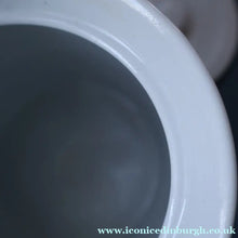 Load image into Gallery viewer, Vintage Grimwades Style White Hooped Household Jar or Canister. BARLEY (black letters)
