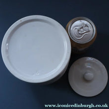 Load image into Gallery viewer, Vintage Grimwades Style White Hooped Household Jar or Canister. LENTILS (black letters)
